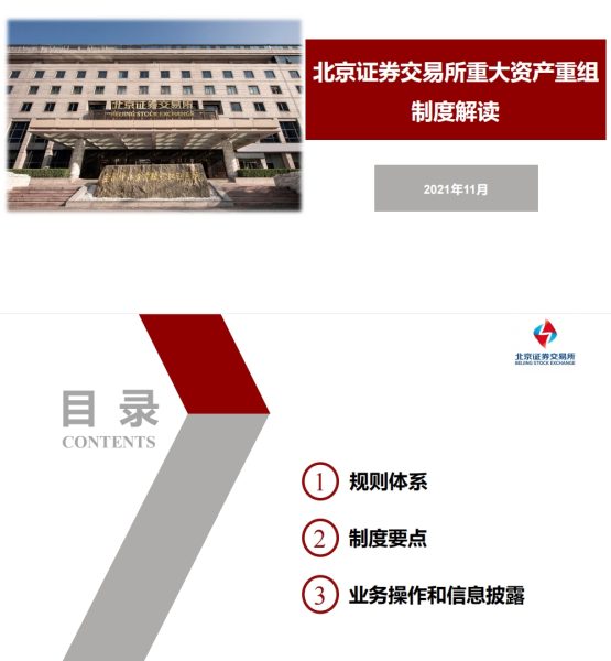 【官方】北京证券交易所重大资产重组制度解读